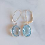 Blue Topaz Earrings -EBA0011BT/N594