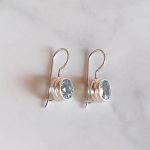 Blue Topaz Earrings -EBA0017BT/N176
