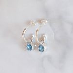 Blue Topaz Earrings -EBA0018BT/N110