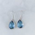 Blue Topaz Earrings -EBA0040BT