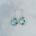 Blue Topaz Earrings -EBA0045BT/N429