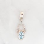 Blue Topaz Pendant - PBA0015BT/N80