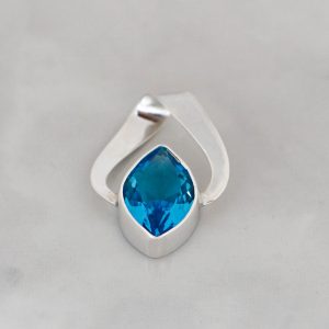 Blue Topaz Pendant -PBA0025BT/N165