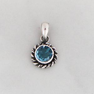 Blue Topaz Pendant -PBA0027BT/N110