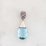 Blue Topaz Pendant -PBA0033BT/N222