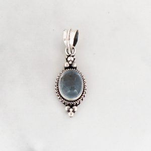 Blue Topaz Pendant -PBA0037BT/N58