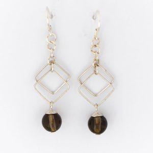 Smoky Quartz Earrings -EBA0023SMQ/N136