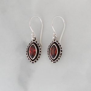 Garnet Earrings -EBA0036GRT/N97