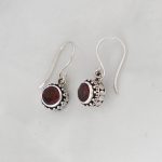 Garnet Earrings -EBA0042GRT/N198