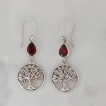 Garnet Earrings -EBA0052GRT/N200