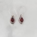 Garnet Earrings -EBA0054GRT/N198