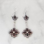 Garnet Earrings -EBA0056GRT/N675