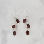 Garnet Earrings -EBA0066GRT/N282