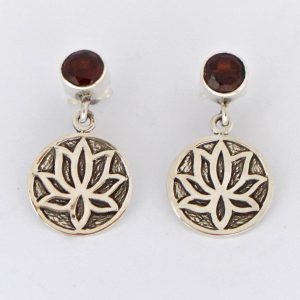 Garnet Earrings -EBA0119GRT/N187