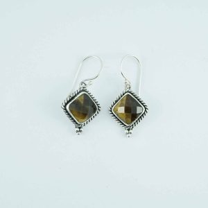 Tiger Eye Earrings - EBA0010TGR/N125