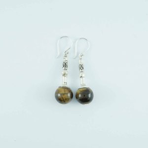 Tiger Eye Earrings - EBA0012TGR/N198