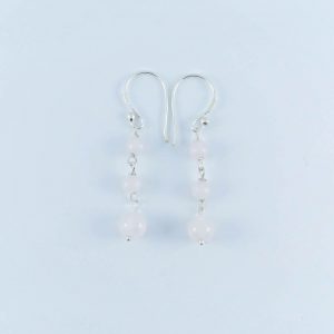 Rose Quartz Earrings - EBA0017RQ/N54