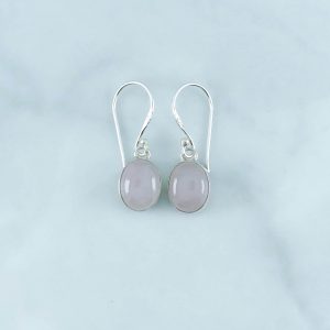 Rose Quartz Earrings - EBA0023RQ/N80