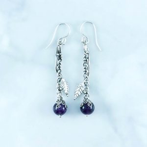 Amethyst Earrings - EBA0117AMT/N292