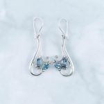 Blue Topaz Earrings -EBA0081BT/N375