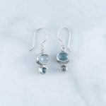 Blue Topaz Earrings -EBA0082BT/N148