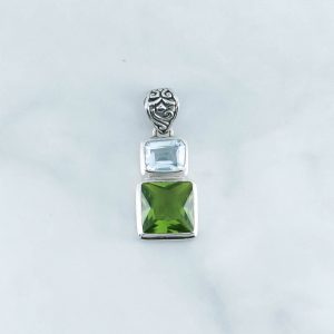 Blue Topaz Pendant - PBA0048BT/N231