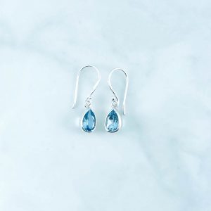 Blue Topaz Earrings -EBA0063BT/N130