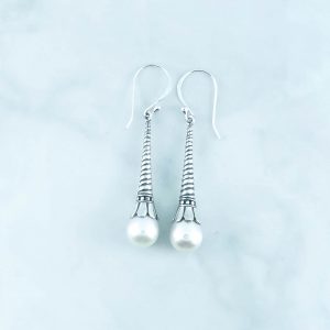 Pearl Earrings - EBA0097PL/N300