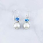 Synthetic Opal Earrings - SEB0002OP/N206