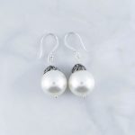 Synthetic Pearl Earrings - SEB0039PL/N107