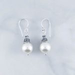 Synthetic Pearl Earrings - SEB0042PL/N80