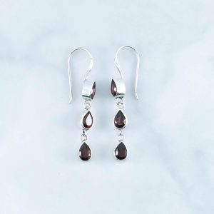 Garnet Earrings - EBA0150GRT/N270