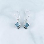 Blue Topaz Earrings -EBA0089BT/N137