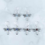 Blue Topaz Earrings -EBA0091BT/N188