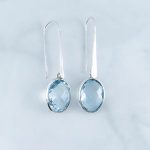 Blue Topaz Earrings -EBA0097BT/N529