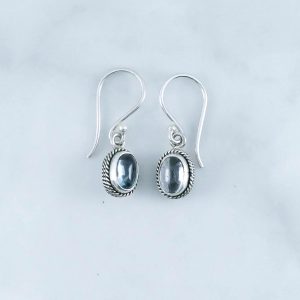 Blue Topaz Earrings -EBA0102BT/N145