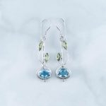Blue Topaz Earrings -EBA0122BT/N286
