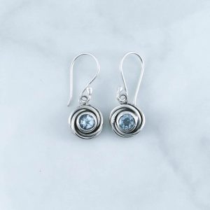 Blue Topaz Earrings -EBA0126BT/N99