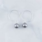 Synthetic Pearl Earrings - SEB0068PL/N43
