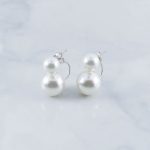 Synthetic Pearl Earrings - SEB0069PL/N123