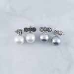 Synthetic Pearl Earrings - SEB0078PL/N78