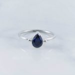 Synthetic Blue Topaz Rings - SRB0018BT/N75