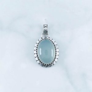 Green calsedoni Pendants - PBA0003MX/N143