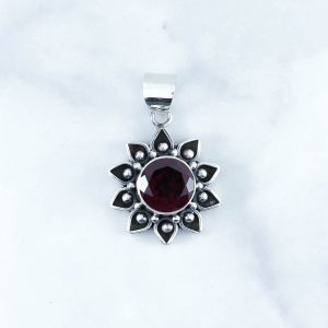 Garnet Pendant -PBA0042GRT/N150