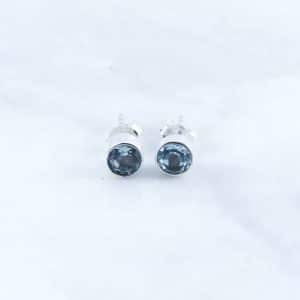 Blue Topaz Earrings -EBA0132BT