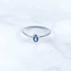 Blue Topaz Rings - RBA0060BT/N78