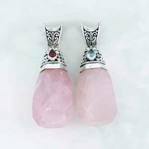 Rose Quartz Pendant - PBA0019RQ/N295