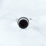 Synthetic Garnet Rings - SRB0019GRT/N148