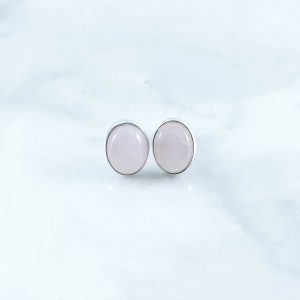 Rose Quartz Earrings - EBA0034RQ/N72