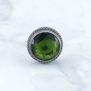 Synthetic Peridot Rings - SRB0023PRD/N800